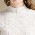 Women High Neck Oversized Pullover Cashmere Wool Christmas Sweater Wholesaler Manufacturer